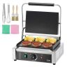 Elektriskais komerciālais panini grils, nerūsējošā tērauda, ​​2200 W, 35 cm x 23 cm plātne