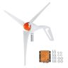 500 W vēja turbīnu ģenerators, 12 V, 3 lāpstiņas ar MPPT kontrolieri
