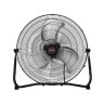 20 collu industriāls metāla grīdas ventilators, 3 ātrumi, regulējams