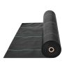 Nezāļu bloķējošs ainavu audums, 1,83x91,44 m, melns, austs PP