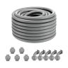 19,1 mm PVC elektroinstalācijas caurule, elastīga, 30,5 m, nemetāliska