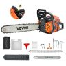 62 cm³ benzīna ķēdes zāģis, 20 collas, 3,6 ZS, ar neslīdošu rokturi