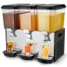 Komerciāls nerūsējošā tērauda dzērienu dozators, 3 x 18 l, aukstiem dzērieniem