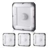 4 LED griestu gaismekļi, 80 W, 5000 K, IP65, 256 x 256 mm