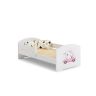 Детская кроватка Luk с матрасом и защитным бортиком, 164 см x 85 см x 63 см, для котят.