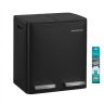 Virtuves atkritumu tvertne SONGMICS LTB130, 2 × 15 l, Melna, 41,8 × 35,3 × 45,5 cm