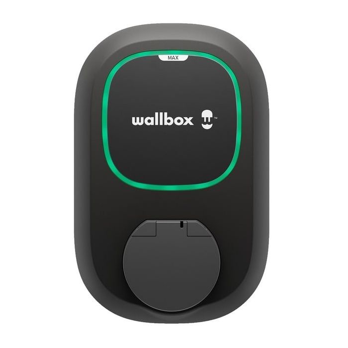 Elektromobiļa uzlādes stacija Wallbox Pulsar MAX Socket, 22 kW, Melna