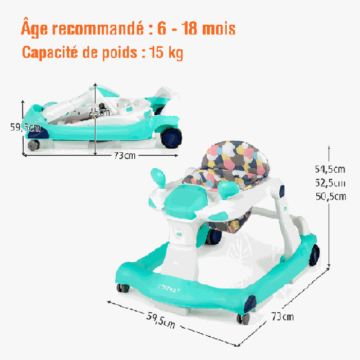 Ходунки 73x59,5x54,5см, разных цветов