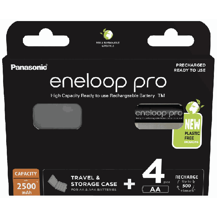 AA akumulatori Panasonic ENELOOP BK-3HCDEC4BE, 4 gab