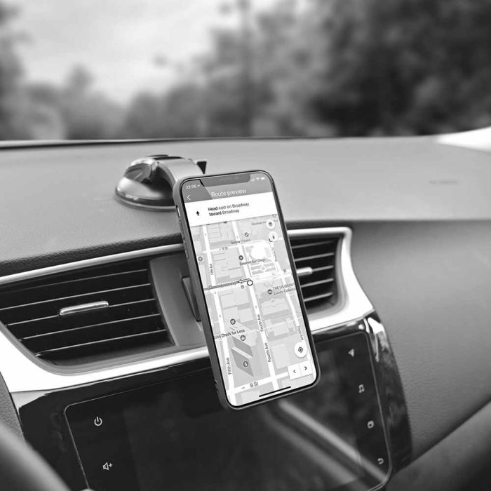 Automašīnas tālruņa turētājs ColorWay Dashboard-2, magnētisks, Pelēks