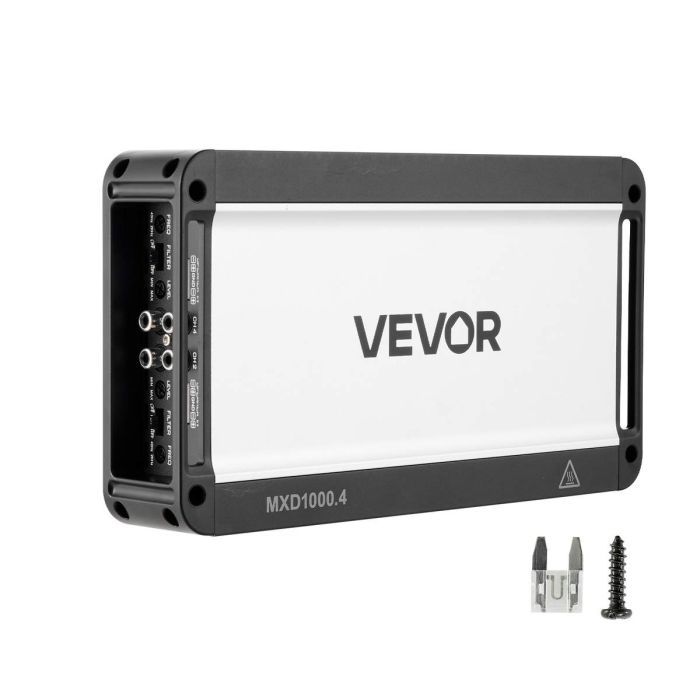 Automašīnas audio pastiprinātājs VEVOR MXD1000.4, 4 kanālu, 264 × 145 × 48 mm