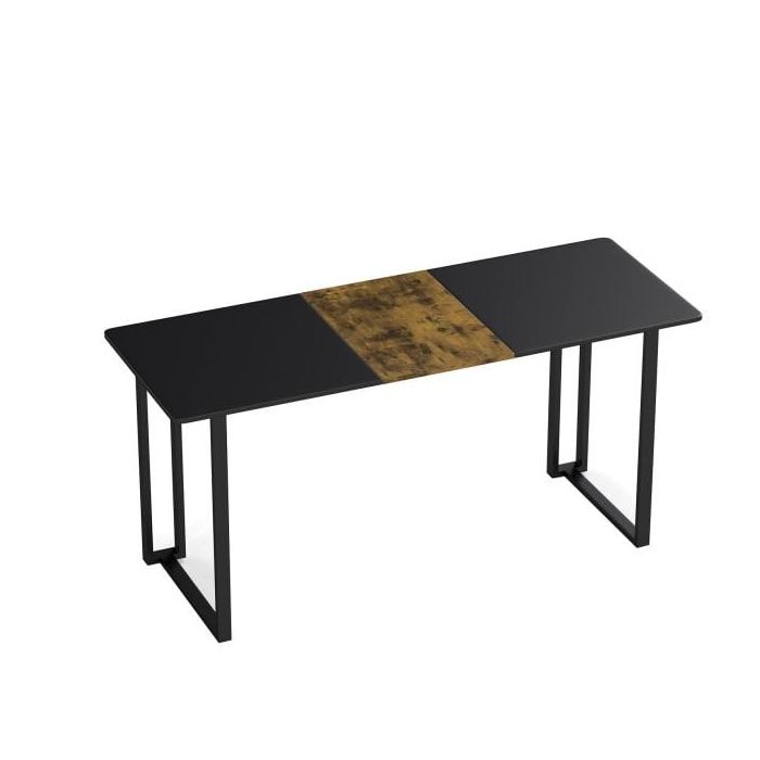 Письменный стол 160x60x75,5см, черно-коричневого цвета