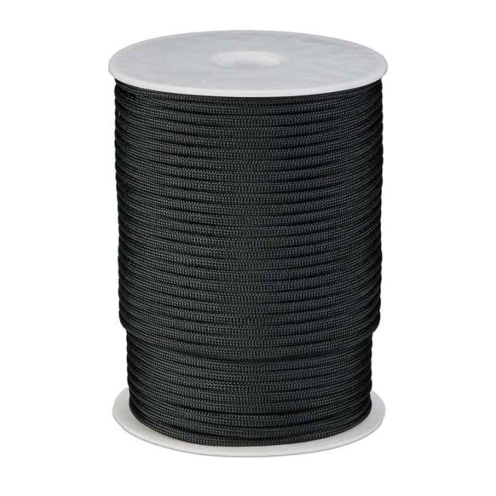 Нейлоновый шнур Relaxdays, Paracord Type 3, Чёрный