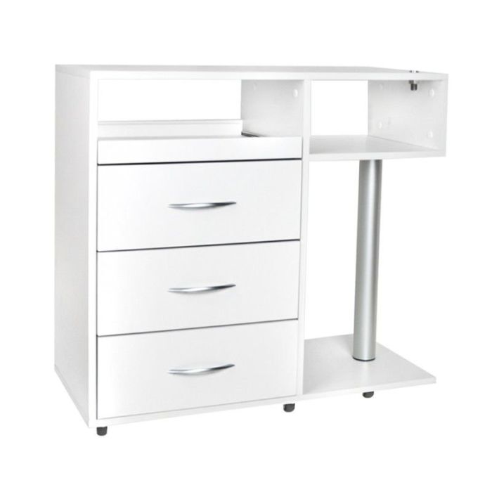 Педикюрный стол ACTIVESHOP, с ящиком для UV-C-стерилизатора, Белый