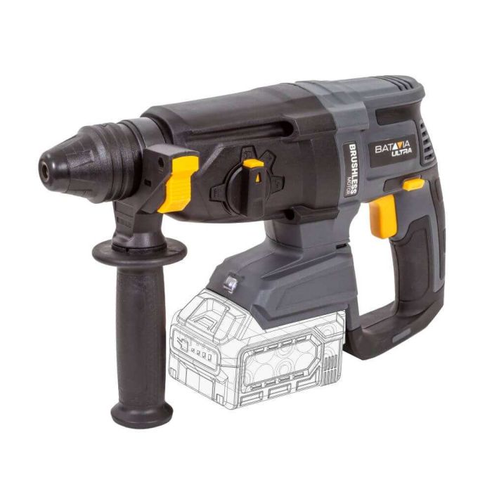 Perforators Batavia B.V. 18V Cordless Brushless Rotary Hammer SDS+, bez akumulatora un lādētāja BMC koferī