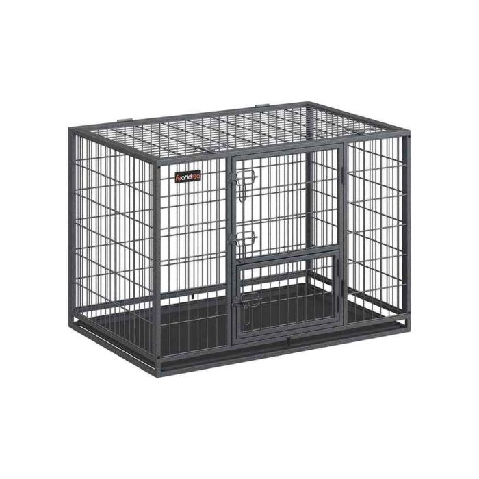 Клетка для собак 107x70x75см., темно-серая