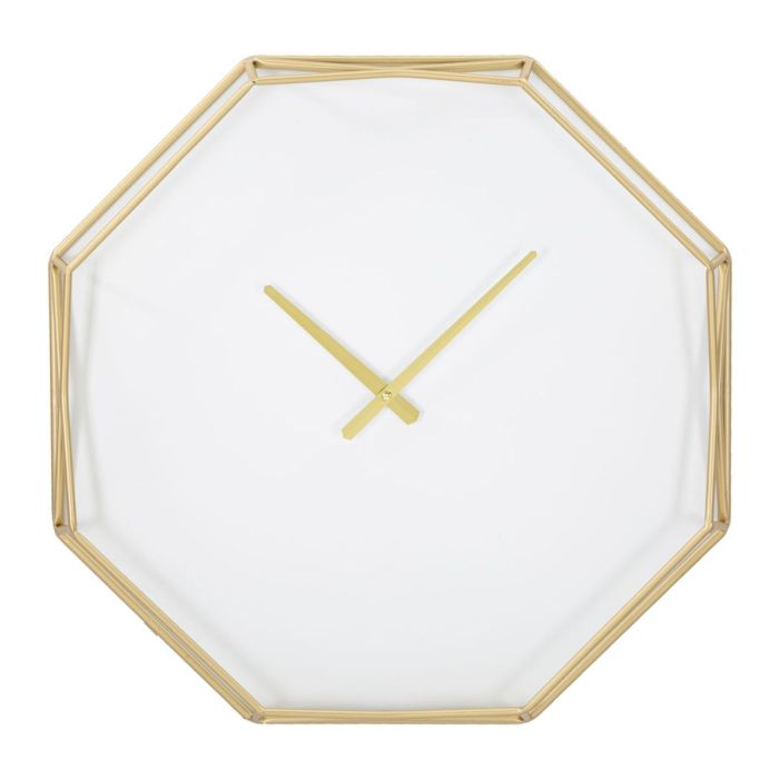 Sienas pulkstenis Goldy Octagonal, Zelta, 56 × 56 × 6,5 cm