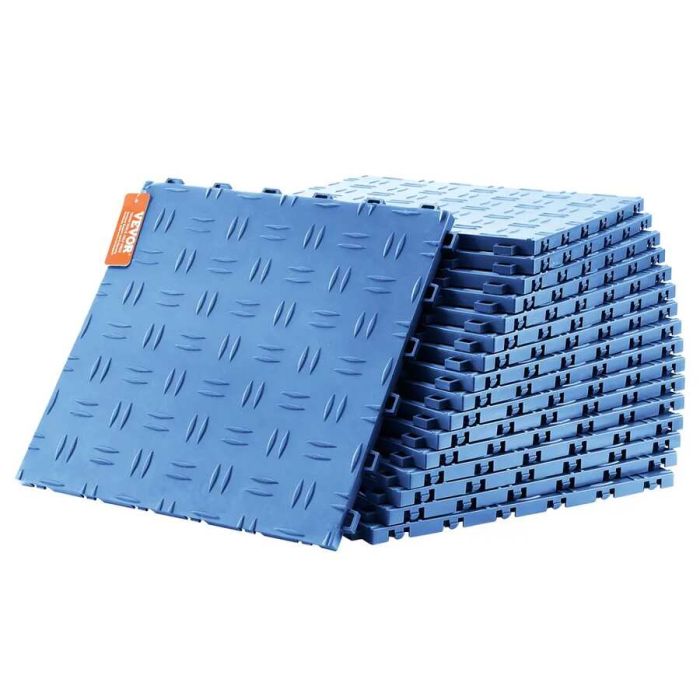 Противоскользящие синие плитки для пола гаража, 12x12 дюймов, 50 шт.