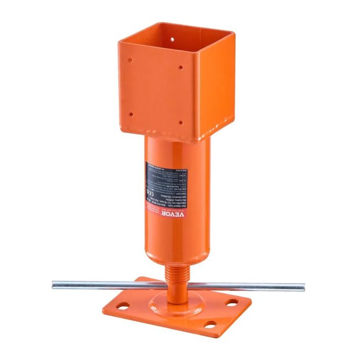 Винтовой домкрат 4"x4", высота 13,2-18,7", грузоподъемность 24700 фунтов, регулируемая опорная стойка.