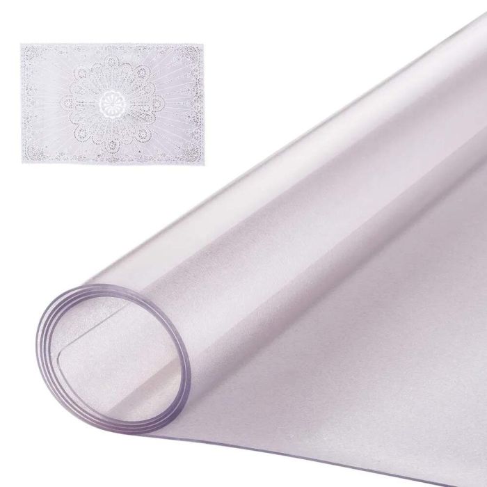 Прямоугольная пластиковая скатерть 42x60 дюймов, ПВХ, матовая, водонепроницаемая.