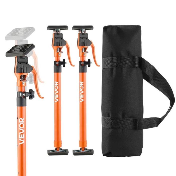 Teleskopiski tērauda skapīšu atbalsta stieņi, 64,5–115 cm, 2 gab.