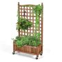 Paceltā dobe 64x28x127cm, brūnā krāsā