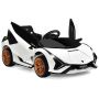 Bērnu elektriskais automobilis 108x63,5x40,5cm, baltas/melnas krāsas