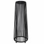 Dārza lampa ar saules bateriju Outsunny 21,5x21,5x61cm, melnā krāsā