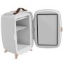 Mini ledusskapis kosmētikai Homcom 24,3x19,4x35,6cm, baltā krāsā
