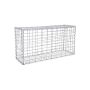 Taisnstūra gabions 100 x 50 x 30 cm. GGB153, sudraba krāsā