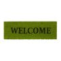 Durvju paklājiņš "Welcome" 75x25 cm., zaļā krāsā