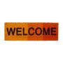 Durvju paklājiņš "Welcome" 75x25 cm., dzeltenas/oranžas/sarkanas krāsas