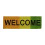Durvju paklājiņš "Welcome" 75x25 cm., oranžas/dzeltenas/zaļas krāsas