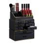 Grima organizators ar atvilktnēm 30x24x14cm., melnā/zelta krāsā