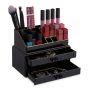 Grima organizators ar atvilktnēm 19x23,5x14cm., melna/zelta krāsa