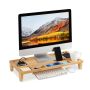 Monitora statīvs ar 8 sekcijām 9x60x30cm., gaiši brūnā krāsā