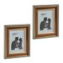 2 foto rāmīšu komplekts 25x20x2cm, zelta krāsā
