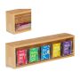 Tējas maisiņu organizators 11,5x39x8cm., gaiši brūnā krāsā