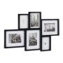 6 fotoattēlu kolāža 51x75,5x2,5 cm, melnā krāsā
