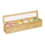 Tējas maisiņu organizators 9x44x9cm., gaiši brūnā krāsā