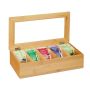 Tējas maisiņu organizators 9x37x20cm., gaiši brūnā krāsā