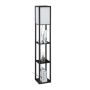 Stāvlampa 161x26x26cm., melna/balta