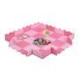 Игровой коврик "Delionė" с бортиком 1x31,5x31,5см., розовый цвет
