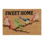 Kājslauķis "Sweet Home" ar putniem 60x40 cm., gaiši brūnā krāsā