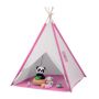 Bērnu rotaļu mājiņa "Teepee" 154x124x124cm., balta/rozā