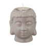 Svečturis "Buddha" 9,5x8x8cm., gaiši pelēkā krāsā