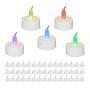Komplektā 50 LED sveces 4,5x3,5cm, balts