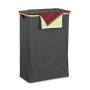 Veļas grozs 75x54x34cm, 105l., melns/gaiši brūns