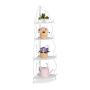 Viesistabas plaukts 113x30x30cm., balts