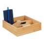 Rakstāmrīku organizators 6,5x25x25 cm., gaiši brūnā krāsā